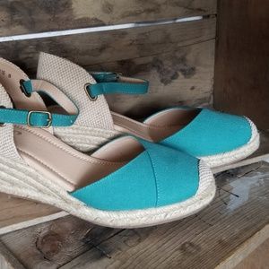 Journey Collection Ashlyn Espadrille Wedge Sandal